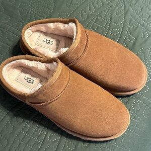 UGG Chestnut Suede Slip-Ons